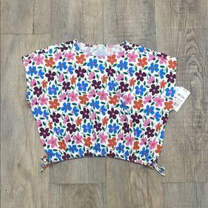 Epic Threads Girls floral ties shirt